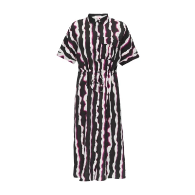 Afbeelding van s.Oliver MIT CRÊPESTRUKTUR Blousejurk, Dames, Maat: 36, Schwarz