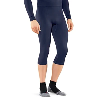 Afbeelding van FALKE heren 3/4 tights Maximum Warm thermobroek blauw (space blue) Maat: L