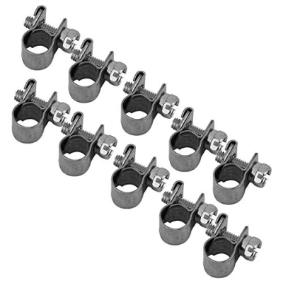 Afbeelding van 10 stks/set Slangklemmen Rvs Heavy Duty T Bolt Mini Brandstofleiding Pijp Clips 6 Mm 20 Optionele Maat voor Sanitair (6 8 Mm)