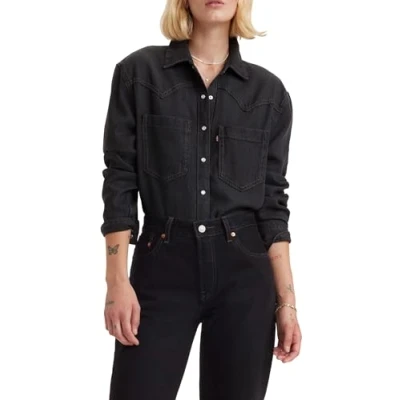 Afbeelding van Levi&#039;s Dames Teodora Western overhemd, Dark Ages 2, S