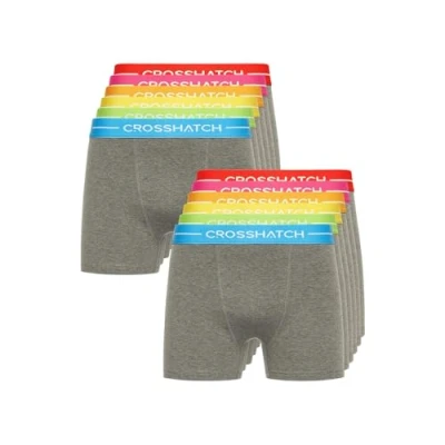 Afbeelding van Crosshatch Heren (5 &amp; 12 Pack) Multipacked Boxer Shorts, Multi Color Boxer, Gift Set voor je vrienden, vriend of man. Boxershorts zijn verkrijgbaar in de maten: S, M, L, XL, XXL,