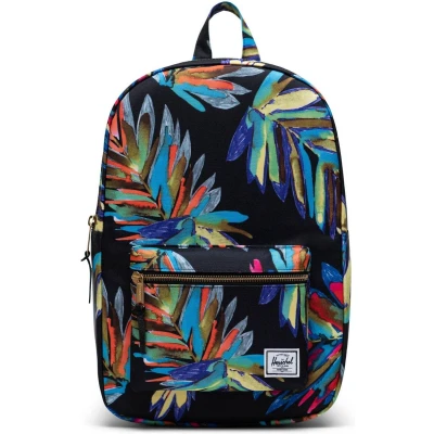 Afbeelding van Herschel Vrije tijd Rugzak Settlement Mid Volume Backpack 17L Painted Palm Zwart Groene