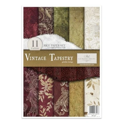 Afbeelding van ITD Collection Rijstpapier creatieve set A4 om te Snijden Papier vel 29,7 x 21 cm servettechniek meerdere kleuren (RP043 HS code 48021000)