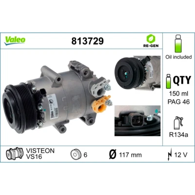 Afbeelding van Valeo Airco compressor 813729