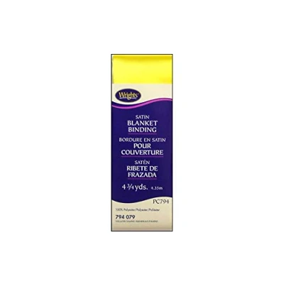 Afbeelding van Wrights Single Fold Satin Blanket Binding 2&quot;X4.75yd Yellow