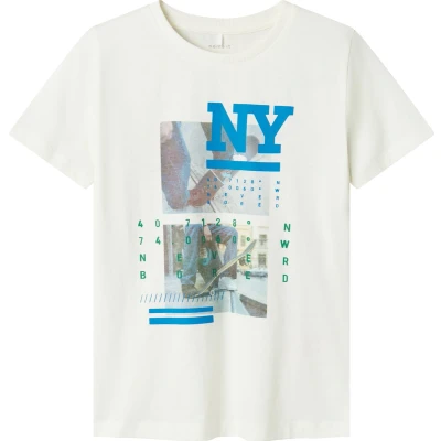 Afbeelding van NAME IT KIDS T shirt NKMHERRA met printopdruk offwhite