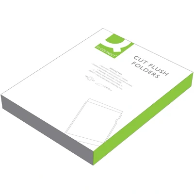 Afbeelding van Q connect L map, Gekorreld, 120 Micron, Pak Van 10 Stuks map