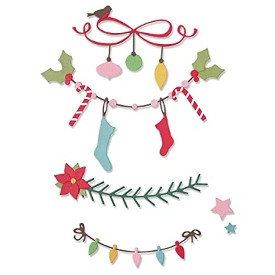 Afbeelding van Sizzix Thinlits Die Set 14PK Christmas Borders 664701 (07 21)