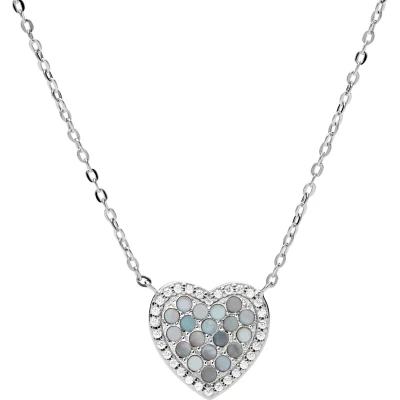 Afbeelding van Fossil Damesketting 925 sterling zilveren parel One Size 88459954