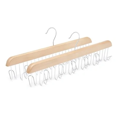 Afbeelding van Amazon Basics Riemhouder, 2 stuks, hout, 40 x 15,5 cm, naturel
