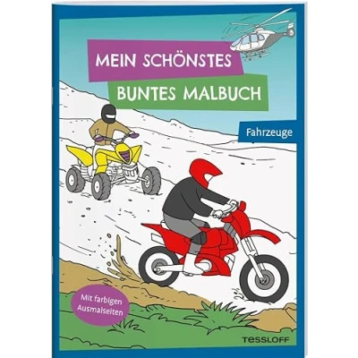 Afbeelding van Mein schönstes buntes Malbuch. Fahrzeuge: Mit farbigen Ausmalseiten. Ab 5 Jahren