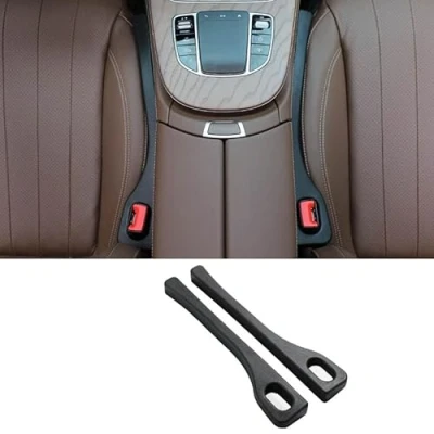 Afbeelding van 2 Stuks Autostoelopeningvuller voor Peugeot Allure Pack 2021 2024 Auto Seat Gap Filler, Autostoel Filler AntiDrop Kierenvuller Accessoires,A Black