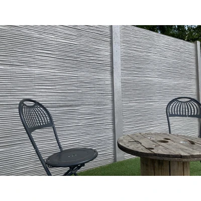 Afbeelding van Intergard Betonschutting Bamboostone dubbelzijdig 200x200cm