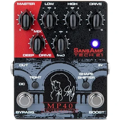 Afbeelding van Tech 21 Geddy Lee MP40 Limited Edition handtekening SansAmp pedaal