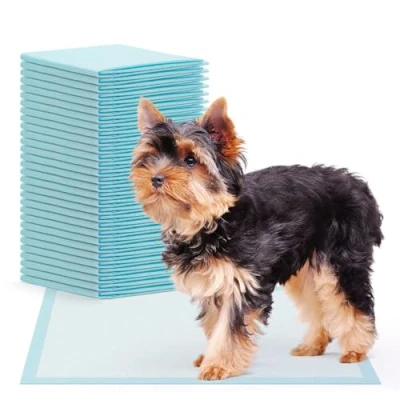 Afbeelding van 100x ARNOMED puppy pads, accessoires, lekvrije hondenbak in 60x40cm, hondenaccessoires voor kleine honden, wegwerp pads absorberend, 5 laagse PIPI matten