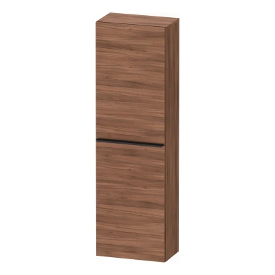 Afbeelding van Duravit D Neo halfhoge kast 40x24x132cm Rechtsdraaiend Noten Mat