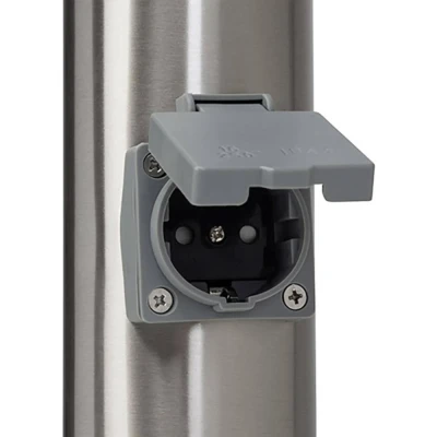 Afbeelding van Brilliant 43693/82 Chorus Staande buitenlamp Spaarlamp E27 10 W RVS