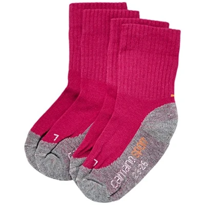 Afbeelding van Camano Sportsokken voor meisjes, verpakking van 2 stuks, Roze (Fuchsia 42), 18.5 22 EU