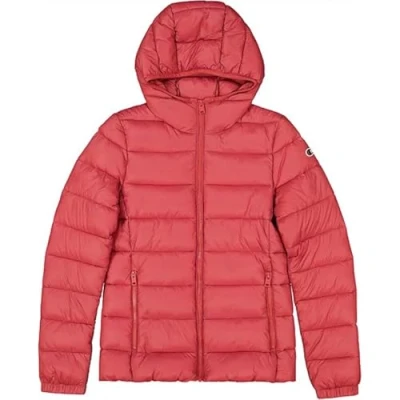 Afbeelding van Champion Legacy Outdoor W (117568) WR Light Nylon Cirè 35 g C Logo Hooded Jacket met vulling, mineraalrood (MLR), L dames FW24,