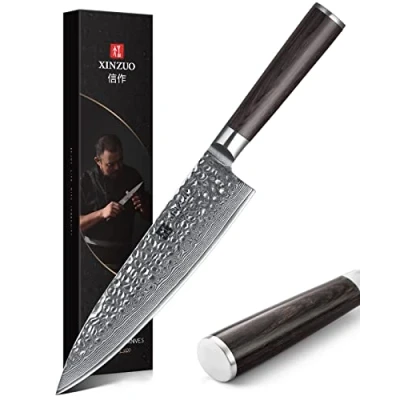 Afbeelding van XINZUO Damascus Mes Koksmes 20.1cm 67 Laag Japans VG10 Staal Keukenmes Professioneel met Pakkahout Handvat He serie