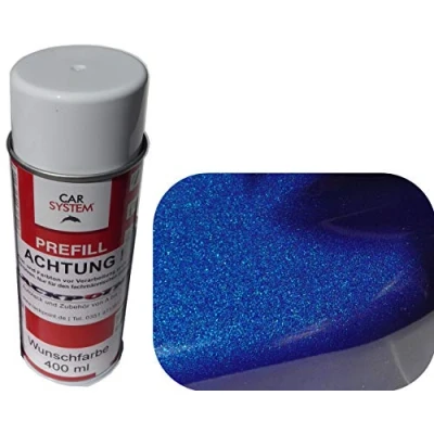 Afbeelding van Spuitbus 400ml 1K autolak nacht blauw metallic glans geen blanke lak tuning trend