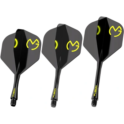 Afbeelding van Winmau Fusion Michael van Gerwen Green Black NO2 Dart Flights Short
