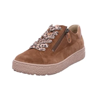 Afbeelding van Hartjes Sneaker 162.1401/53.52 Cognac Tabacco Suède Wijdte H