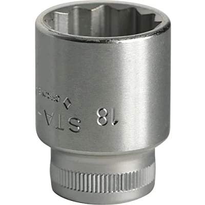Afbeelding van Stahlwille Dopsleutelbit 3/8 inch 12 kant sleutelwijdte 18 mm lengte 32 1 stuk 02010018