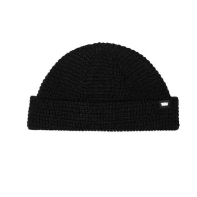 Afbeelding van Levi&#039;s Roller Crop Beanie, Regular Black, One Men, Size