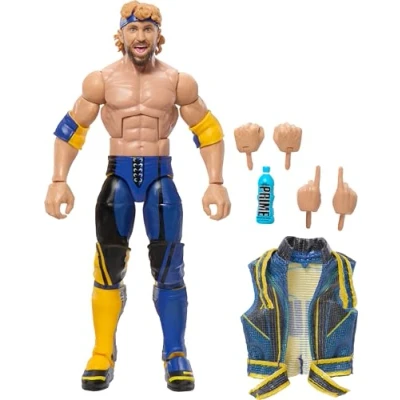 Afbeelding van Mattel WWE Top Picks Elite actiefiguur &amp; accessoires Set, Logan Paul 6&quot; Collectible met verwisselbare handen, ringuitrusting en 25 scharnierpunten