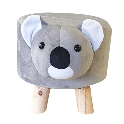 Afbeelding van Fachhandel Plus Kinderkruk Koala diermotief kruk gestoffeerde kinderstoel dierenkruk kinderkamer speelkamer
