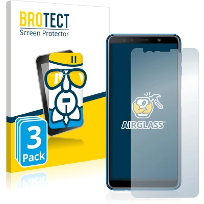 Afbeelding van BROTECT Screenprotector voor Samsung Galaxy A7 2018 Folie Beschermfolie Beschermglas transparant (3 Stuks)