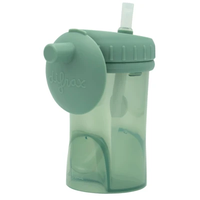 Afbeelding van Difrax Rietjesbeker antilek 250 ml Groen