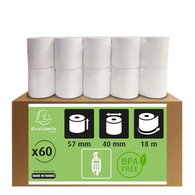 Afbeelding van Bank en betaalkaartterminal rol 1 laags thermisch zonder Phenol
