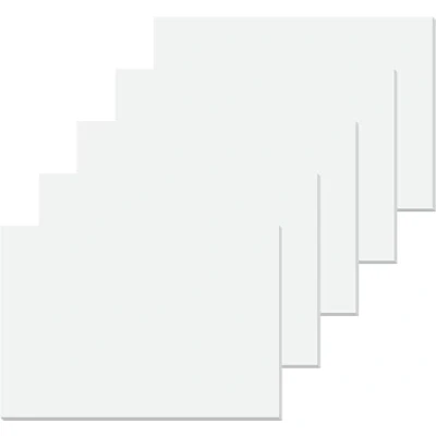 Afbeelding van SIGEL HO300 set van 5 papieren bureauonderleggers, papierblok/tekenblok, A2 (59,5 x 41 cm), effen, wit, 30 vellen