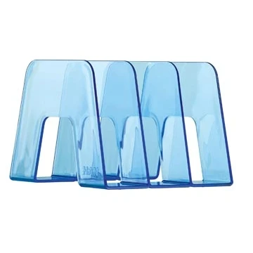 Afbeelding van Han Boekensteun Transparant Blauw