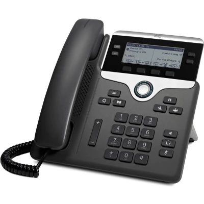Afbeelding van Cisco 7841 IP Phone CP K9 NEU / OVP Herstellernummer: Das VoIP systeemtelefoon LC display Zwart, Zilver