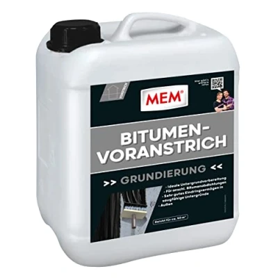 Afbeelding van MEM grondlaag, goed doordringingsvermogen, optimale hechting, klaar voor gebruik, eenvoudig te verwerken, oplosmiddelvrij, 5 l, donkerbruin