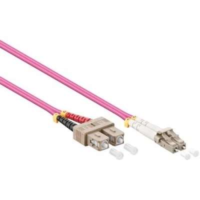 Afbeelding van 1 m Glasvezel Kabel LC SC OM4