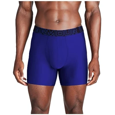Afbeelding van Under Armour Heren Standard Tech 6&quot; Boxerjock, Multipack, Royal Solid Core 3 Pack, XXL