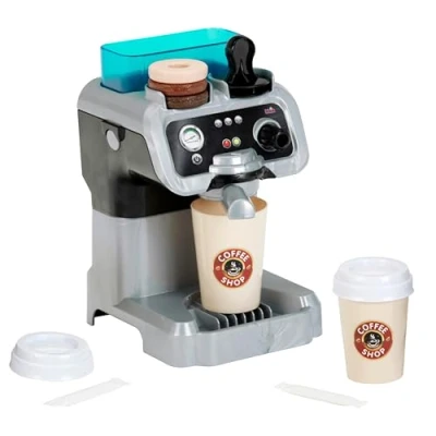 Afbeelding van Theo Klein 9510 Barista espressomachine I Met waterreservoir en doorloopfunctie Incl. koffiepads, koffiestamper, bekers enz. Speelgoed voor kinderen vanaf 3 jaar