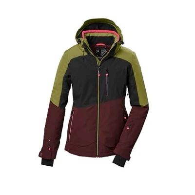 Afbeelding van killtec Dames SKI jack/functionele jas met afritsbare capuchon, sneeuwvanger en onderarmventilatie KSW 37 WMN JCKT, kiwi, 44, 41971 000
