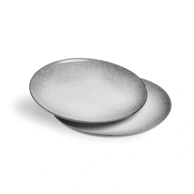 Afbeelding van Springlane Misty Cliff Borden, set van 2, aardewerk, grijs