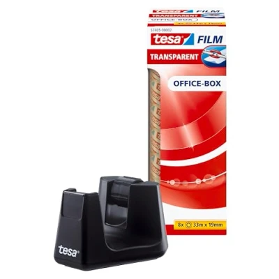 Afbeelding van tesa Easy Cut Smart + tesafilm transparent 53906 00000 00 Zwart (l x b) 33 m 19 mm 1 set(s)