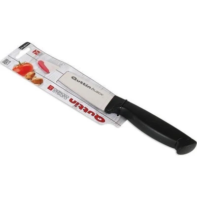 Afbeelding van Quttin Black 21 keukenmes 13 cm RVS zwart