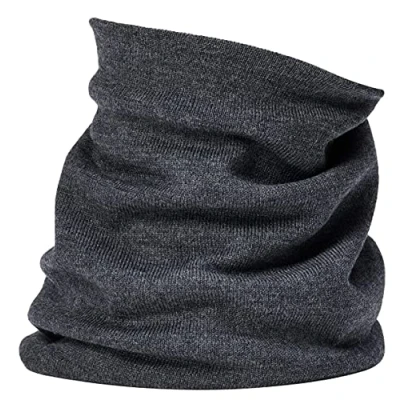 Afbeelding van Enter the Complex® Zachte colsjaal, loopsjaal, dames en heren, halswarmer, 100% merinowol, ademend, antraciet, One size
