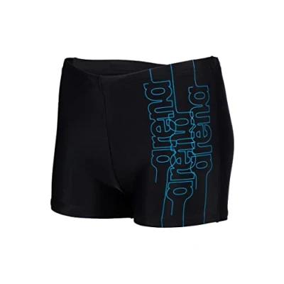 Afbeelding van Arena B Swim Short Graphic Black Turquoise