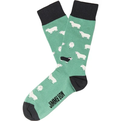 Afbeelding van Jimmy Lion sokken black sheep groen 36 40