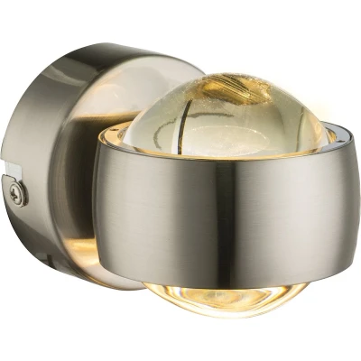 Afbeelding van Globo wandlamp Randi nikkel metaal 78290