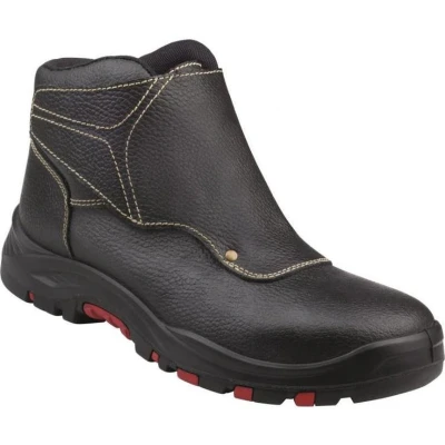 Afbeelding van Delta Plus COBR4S3NO44 lage schoenen met lus van nerfleer, gepigmenteerd, S3 HRO HI SRC, zwart, maat 44, 10 stuks